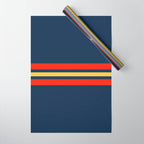 Akkorokamui - Classic Vintage Style Retro Stripes Wrapping Paper Gallery Image 1