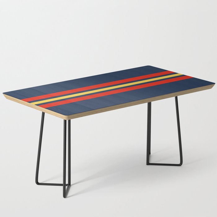 Akkorokamui - Classic Vintage Style Retro Stripes Coffee Table Gallery Image 1