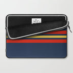 Akkorokamui - Classic Vintage Style Retro Stripes Laptop Sleeve Gallery Image 2