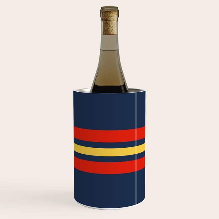 Akkorokamui - Classic Vintage Style Retro Stripes Wine Chiller Gallery Image 1