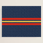 Akkorokamui - Classic Vintage Style Retro Stripes Jigsaw Puzzle Gallery Image 1
