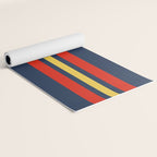 Akkorokamui - Classic Vintage Style Retro Stripes Yoga Mat Gallery Image 2