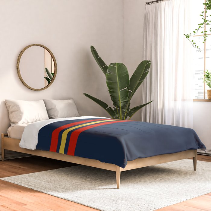 Akkorokamui - Classic Vintage Style Retro Stripes Comforter Gallery Image 2
