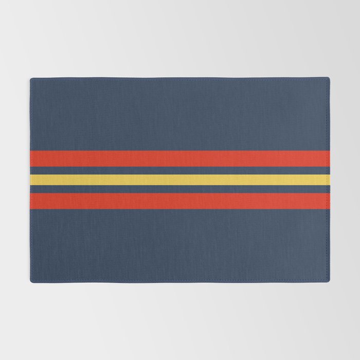 Akkorokamui - Classic Vintage Style Retro Stripes Rug Gallery Image 2