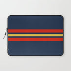 Akkorokamui - Classic Vintage Style Retro Stripes Laptop Sleeve Gallery Image 1