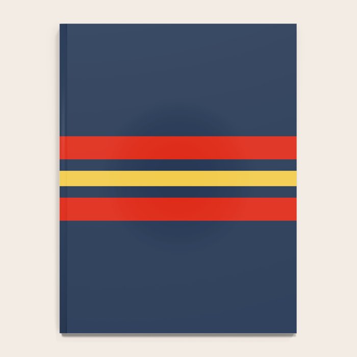 Akkorokamui - Classic Vintage Style Retro Stripes Notebook Gallery Image 4