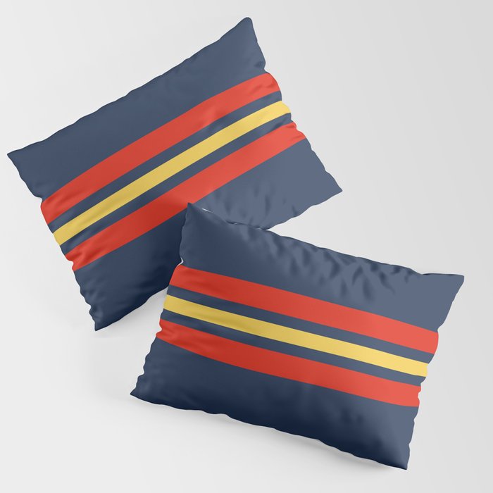Akkorokamui - Classic Vintage Style Retro Stripes Pillow Sham Gallery Image 3