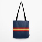 Akkorokamui - Classic Vintage Style Retro Stripes Tote Bag Gallery Image 2