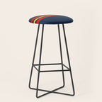 Akkorokamui - Classic Vintage Style Retro Stripes Stool Gallery Image 1