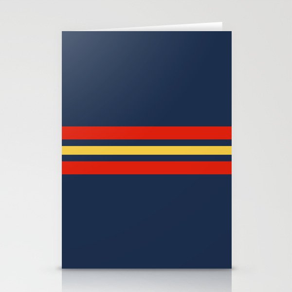 Akkorokamui - Classic Vintage Style Retro Stripes Stationery Card Gallery Image 1