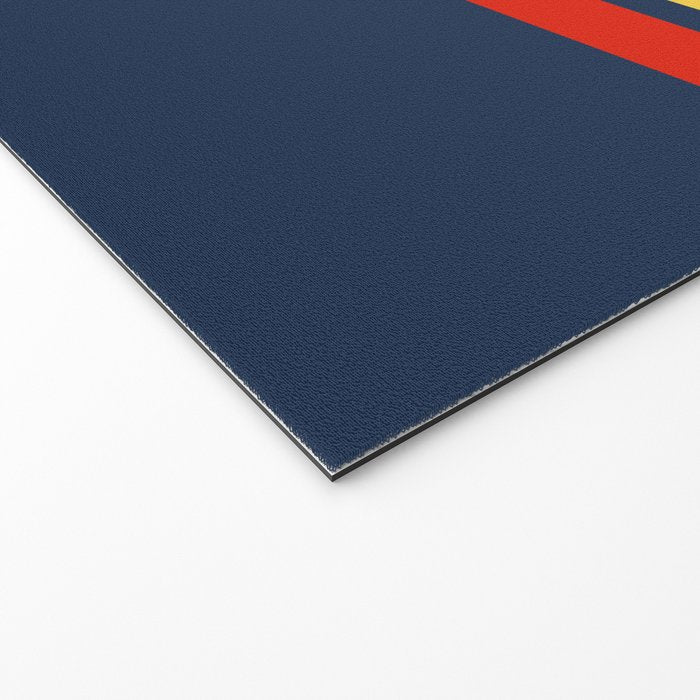 Akkorokamui - Classic Vintage Style Retro Stripes Welcome Mat Gallery Image 2