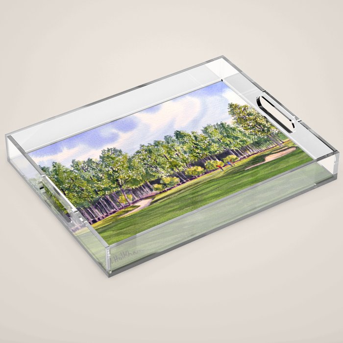 Pinehurst Golf Course No2 Hole 17 Acrylic Tray Gallery Image 1