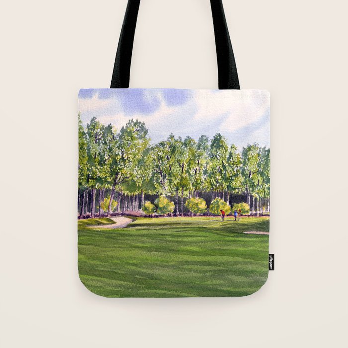 Pinehurst Golf Course No2 Hole 17 Tote Bag Gallery Image 1