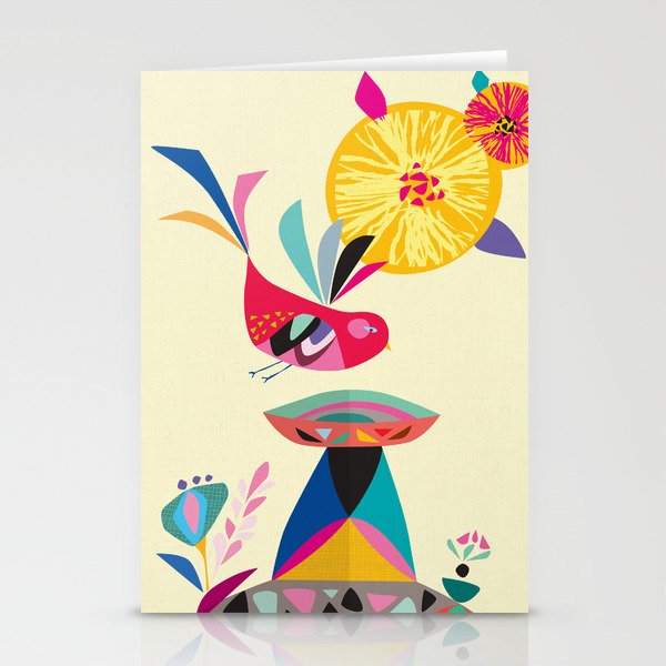 Bird Bath Stationery Card Gallery Image 1