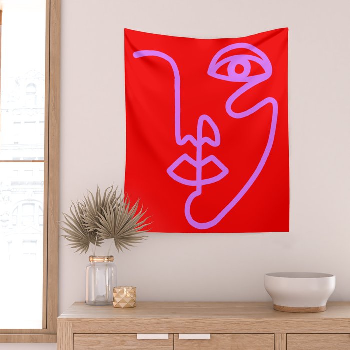 Two Faced Cherry Bomb Wall Tapestry Gallery Image 2