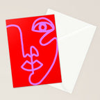 Two Faced Cherry Bomb Stationery Card Gallery Image 2