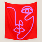 Two Faced Cherry Bomb Wall Tapestry Gallery Image 4