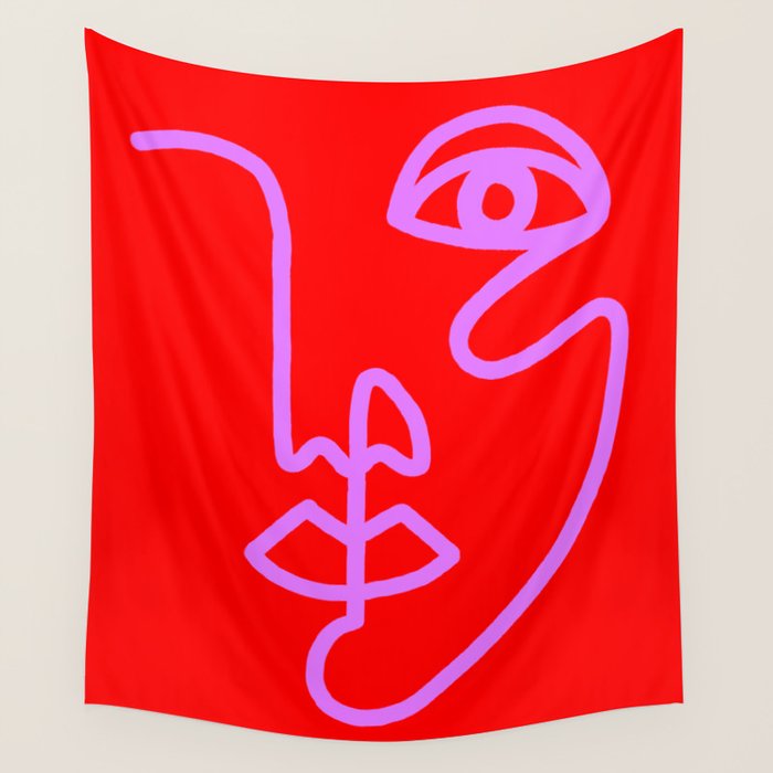 Two Faced Cherry Bomb Wall Tapestry Gallery Image 1