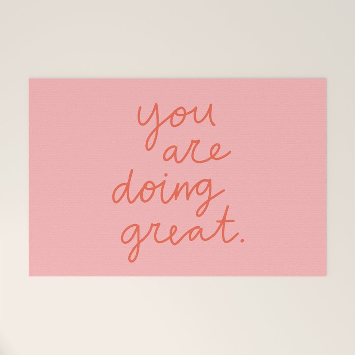 You Are Doing Great Welcome Mat Gallery Image 1