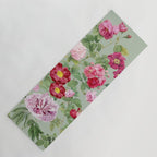 Pink Bloom Botanical Collage Yoga Mat Gallery Image 1