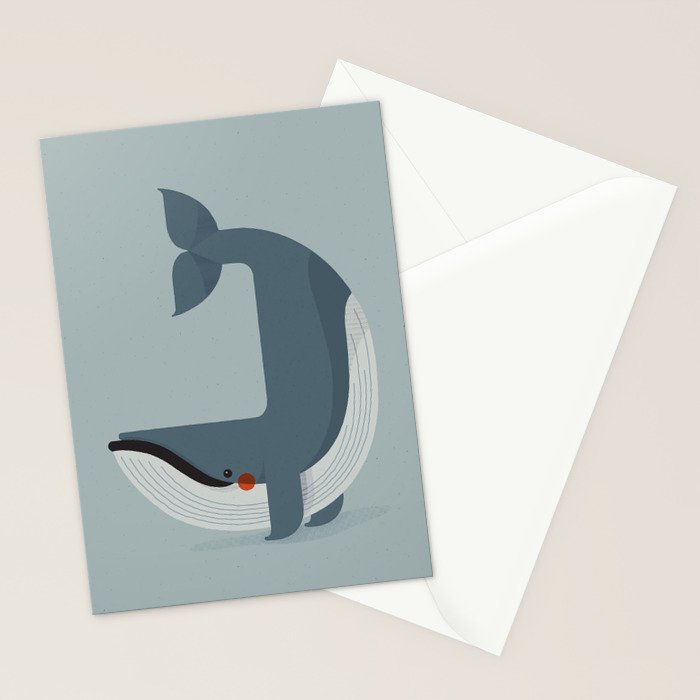 Blue Whale, Wildlife of Antarctica Stationery Card Gallery Image 2