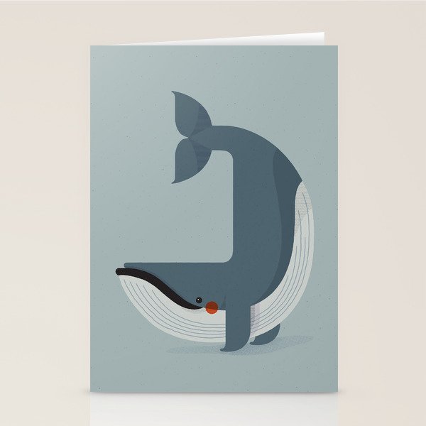 Blue Whale, Wildlife of Antarctica Stationery Card Gallery Image 2