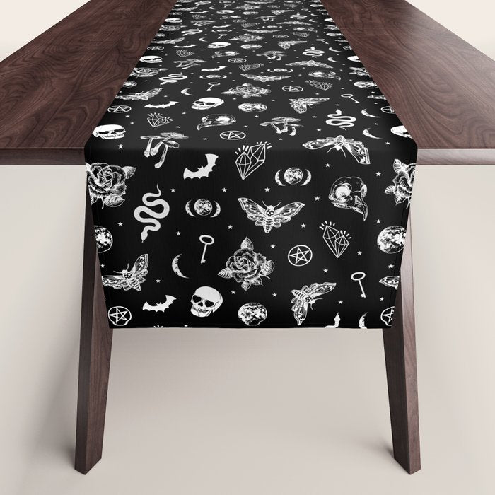 Witchcraft B&W Table Runner Gallery Image 1