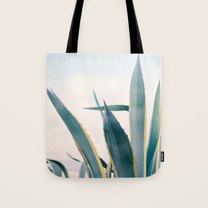 Coastal Agave Cactus Tote Bag Gallery Image 1