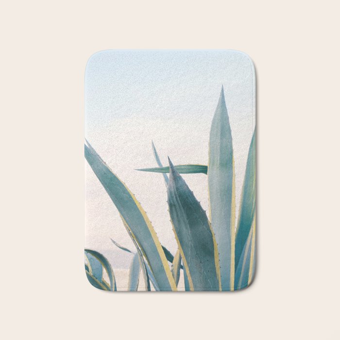 Coastal Agave Cactus Bath Mat Gallery Image 1