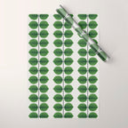 Green Leaves - Vintage Midcentury Modern Botanical Pattern Wrapping Paper Gallery Image 1