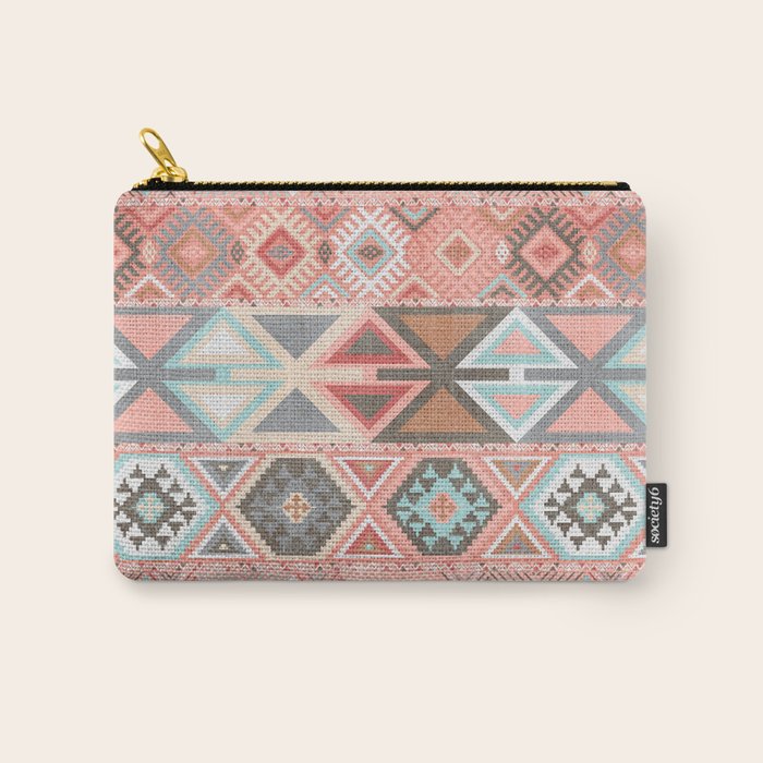 Aztec Artisan in Pink Carry All Pouch Gallery Image 1