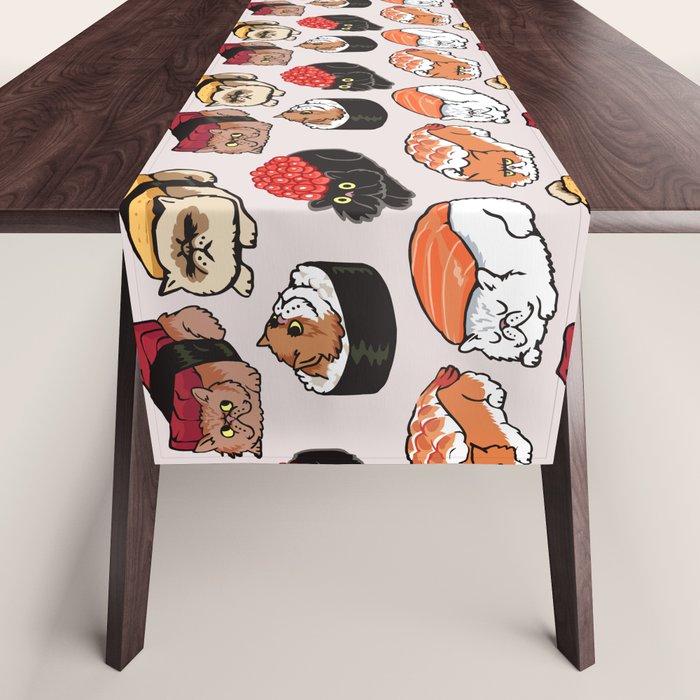 Sushi Persian Cat Table Runner Gallery Image 1