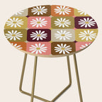 Checkered Daisies - 70s Citrus Side Table Gallery Image 2