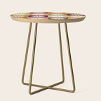 Checkered Daisies - 70s Citrus Side Table Gallery Image 1