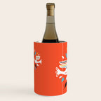 Festive doves - folk illustration Wine Chiller Gallery Image 2
