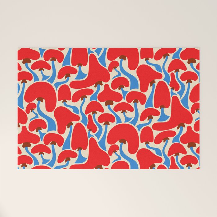Groovy Mushrooms Welcome Mat Gallery Image 1