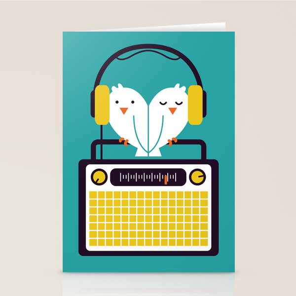 Radio Mode Love Stationery Card Gallery Image 1