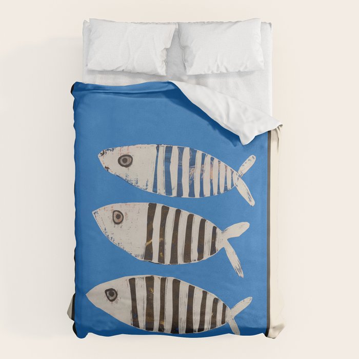 Bold Stripes Beneath the Surface Duvet Cover Gallery Image 1