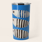 Bold Stripes Beneath the Surface Travel Mug Gallery Image 1