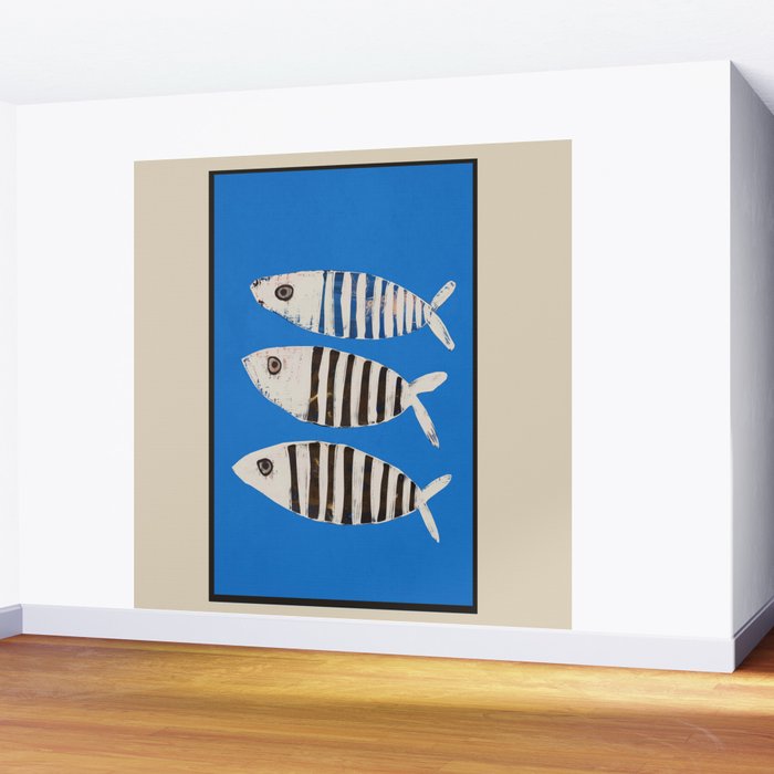 Bold Stripes Beneath the Surface Wall Mural Gallery Image 2