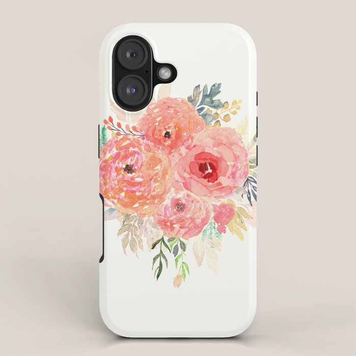Pink Flower Bouquet iPhone Case Gallery Image 1