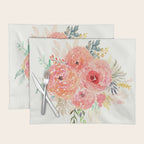 Pink Flower Bouquet Placemat Gallery Image 1