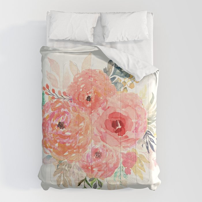 Pink Flower Bouquet Comforter Gallery Image 6