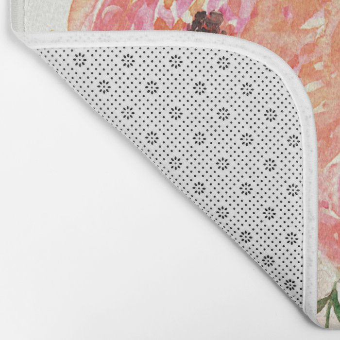 Pink Flower Bouquet Bath Mat Gallery Image 2
