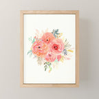 Pink Flower Bouquet Mini Art Print Gallery Image 1