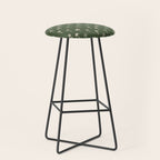 Vintage tropical palm tree beach pattern Stool Gallery Image 1
