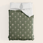 Vintage tropical palm tree beach pattern Comforter Gallery Image 6