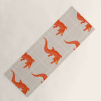 Crocodile - Orange & Pink Yoga Mat Gallery Image 1
