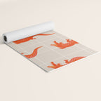 Crocodile - Orange & Pink Yoga Mat Gallery Image 2