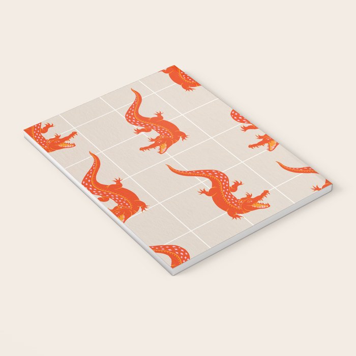 Crocodile - Orange & Pink Notebook Gallery Image 3